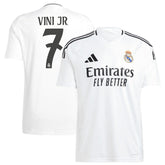 Vini Jr. Real Madrid 2024/25 Home Replica Player Jersey - Adidas White