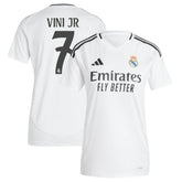 Vini Jr. Real Madrid Women's 2024/25 Home Replica Player Jersey - Adidas White