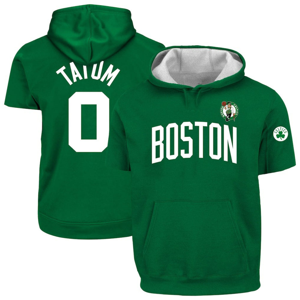 NBA Jayson Tatum Boston Celtics Big & Tall Short Sleeve Hoodie