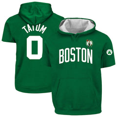 NBA Jayson Tatum Boston Celtics Big & Tall Short Sleeve Hoodie