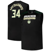 NBA Giannis Antetokounmpo Milwaukee Bucks Profile Big & Tall Player Muscle Tank