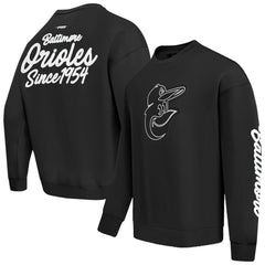 MLB Baltimore Orioles Pro Standard Paint The City Dropped Shoulder Pullover Sweatshirt