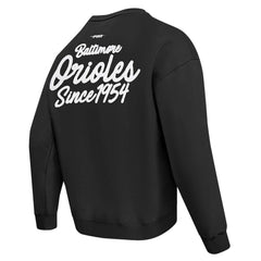 MLB Baltimore Orioles Pro Standard Paint The City Dropped Shoulder Pullover Sweatshirt