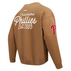 MLB Philadelphia Phillies Pro Standard Paint The City Dropped Shoulder Pullover Sweatshirt