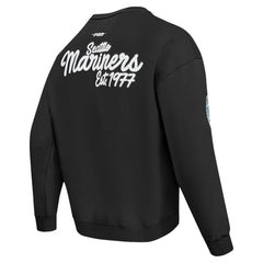 MLB Seattle Mariners Pro Standard Paint The City Dropped Shoulder Pullover Sweatshirt