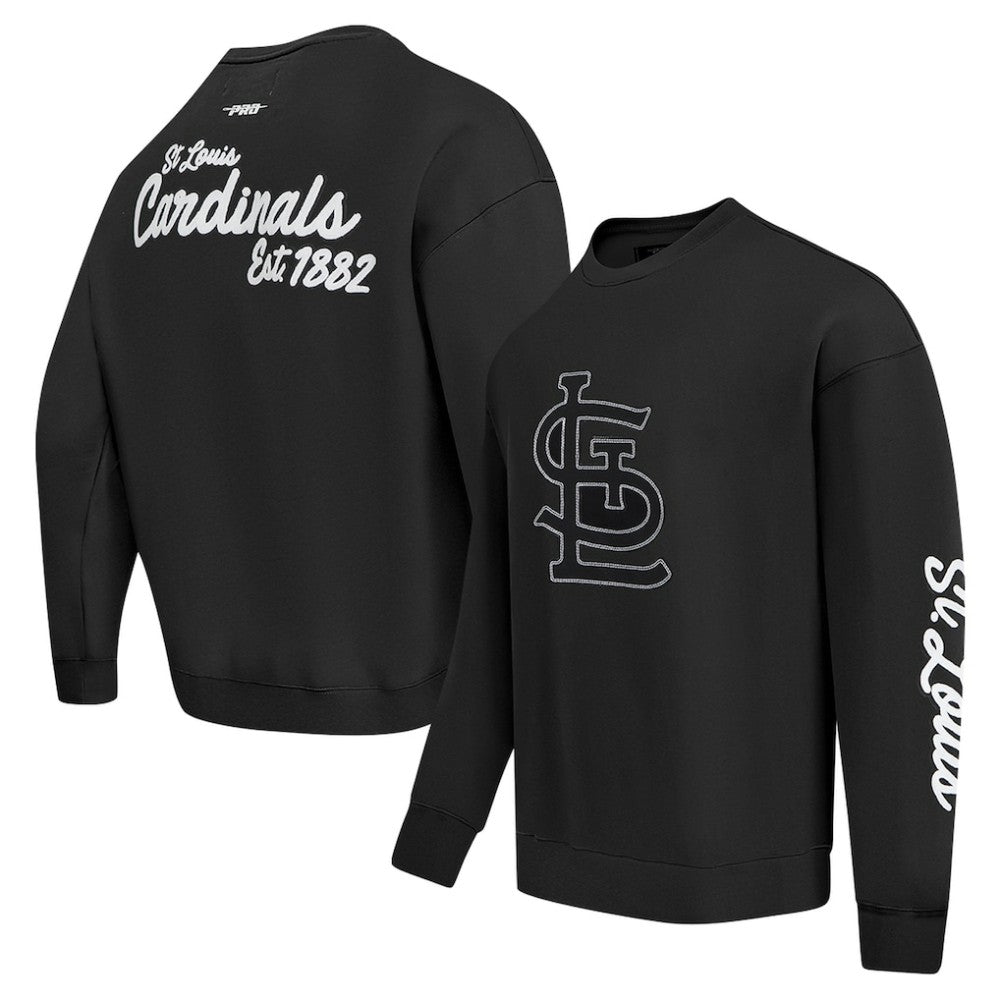 MLB St. Louis Cardinals Pro Standard Paint The City Dropped Shoulder Pullover Sweatshirt