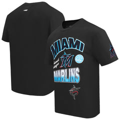 MLB Miami Marlins Pro Standard Turn It Up Dropped Shoulder T-Shirt