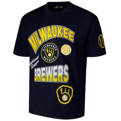MLB Milwaukee Brewers Pro Standard Turn It Up Dropped Shoulder T-Shirt