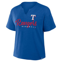 MLB Texas Rangers Fanatics Women's Fan Fave Stadium Slub Boxy T-Shirt