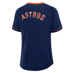 MLB Houston Astros Fanatics Women's League Diva Star Raglan V-Neck T-Shirt
