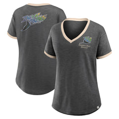 MLB Tampa Bay Rays Fanatics Women's Binge Worthy Stadium Slub V-Neck T-Shirt