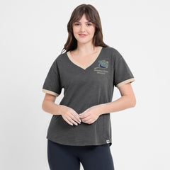 MLB Tampa Bay Rays Fanatics Women's Binge Worthy Stadium Slub V-Neck T-Shirt