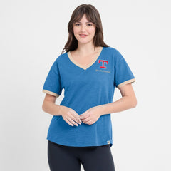 MLB Texas Rangers Fanatics Women's Binge Worthy Stadium Slub V-Neck T-Shirt