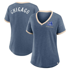 MLB Chicago White Sox Fanatics Women's Binge Worthy Stadium Slub V-Neck T-Shirt