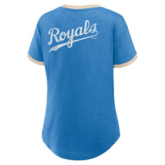 MLB Kansas City Royals Fanatics Women's Binge Worthy Stadium Slub V-Neck T-Shirt