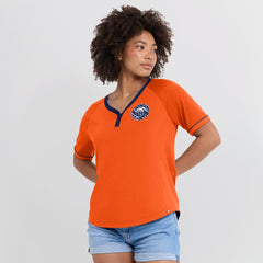 MLB Houston Astros Fanatics Women's Cooperstown Collection League Diva Raglan V-Neck T-Shirt