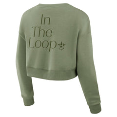 MLB Houston Astros Fanatics Women's Studio Cropped Pullover Sweatshirt