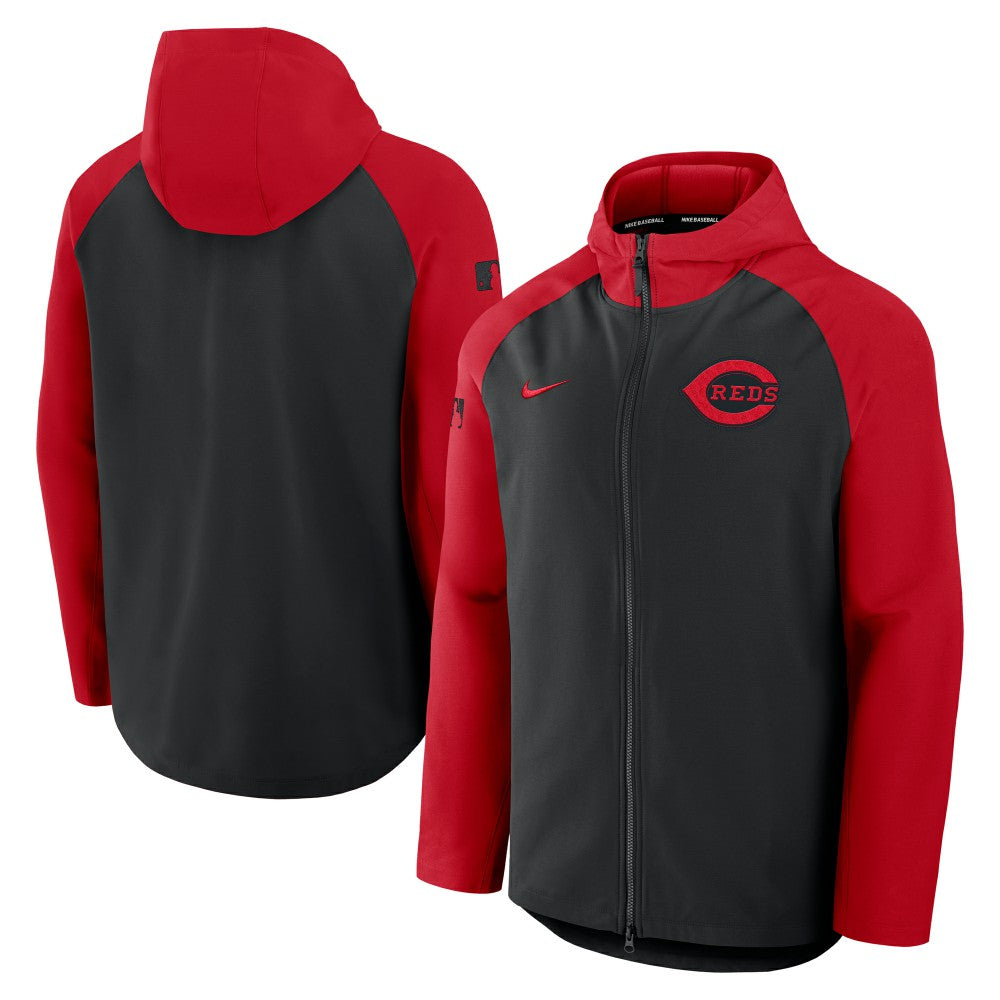 MLB Cincinnati Reds Nike Authentic Collection Raglan Performance Full-Zip Jacket