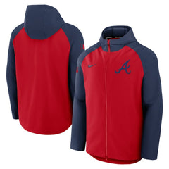 MLB Atlanta Braves Nike Authentic Collection Raglan Performance Full-Zip Jacket
