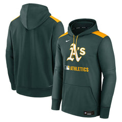MLB Athletics Nike Authentic Collection Performance Pullover Hoodie