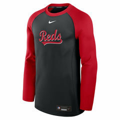 MLB Cincinnati Reds Nike Authentic Collection Game Time Raglan Dri-FIT Long Sleeve T-Shirt