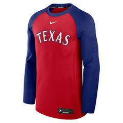MLB Texas Rangers Nike Authentic Collection Game Time Raglan Dri-FIT Long Sleeve T-Shirt