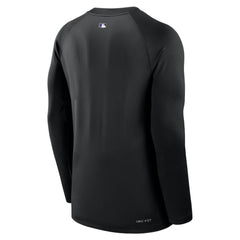 MLB Colorado Rockies Nike Authentic Collection Game Time Raglan Dri-FIT Long Sleeve T-Shirt