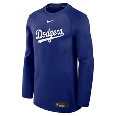 MLB Los Angeles Dodgers Nike Authentic Collection Game Time Raglan Dri-FIT Long Sleeve T-Shirt