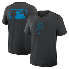 MLB Miami Marlins Nike Authentic Collection Early Work Tri-Blend Dri-FIT T-Shirt
