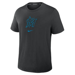 MLB Miami Marlins Nike Authentic Collection Early Work Tri-Blend Dri-FIT T-Shirt