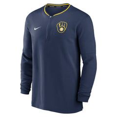 MLB Milwaukee Brewers Nike Authentic Collection Performance Half-Zip Top