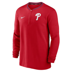 MLB Philadelphia Phillies Nike Authentic Collection Performance Half-Zip Top