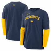 MLB Milwaukee Brewers Nike Authentic Collection Player Dri-FIT Lightweight Pullover
