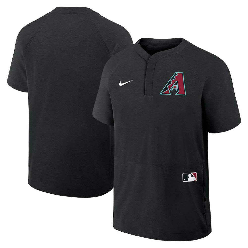 MLB Arizona Diamondbacks Nike Authentic Collection Raglan Short Sleeve Windshirt