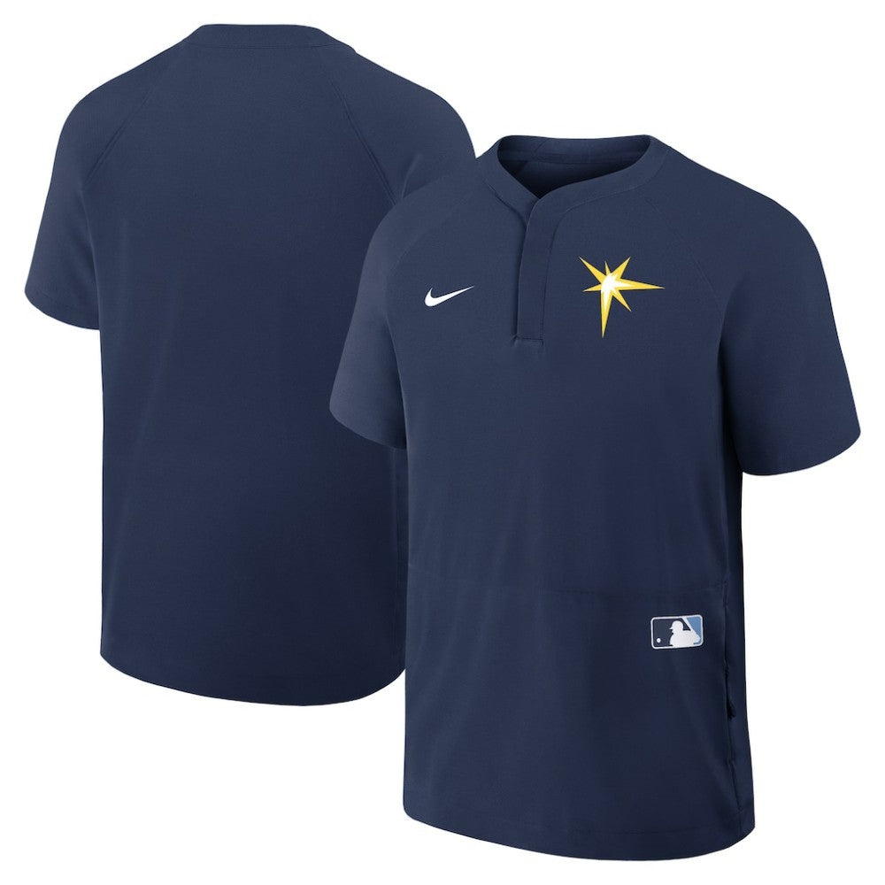 MLB Tampa Bay Rays Nike Authentic Collection Raglan Short Sleeve Windshirt