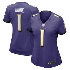 Number 1 Bride Women's Game Jersey - Baltimore Ravens
