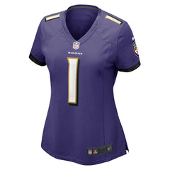 Number 1 Bride Women's Game Jersey - Baltimore Ravens