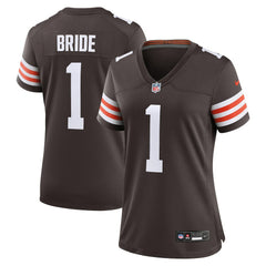 Number 1 Bride Women's Game Jersey - Cleveland Browns