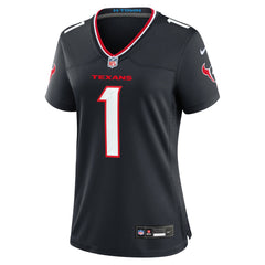 Number 1 Bride Women's Game Jersey - Houston Texans