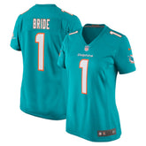 Number 1 Bride Women's Game Jersey - Miami Dolphins