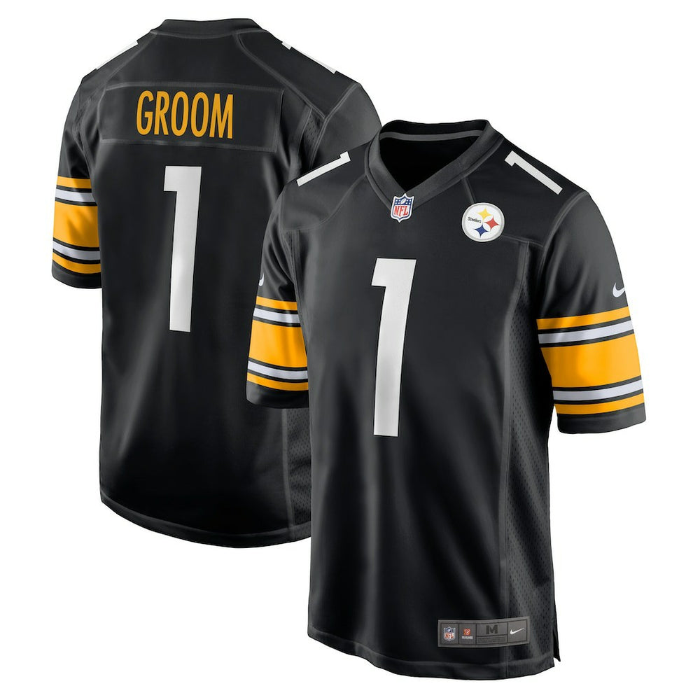 Number 1 Groom Game Jersey - Pittsburgh Steelers