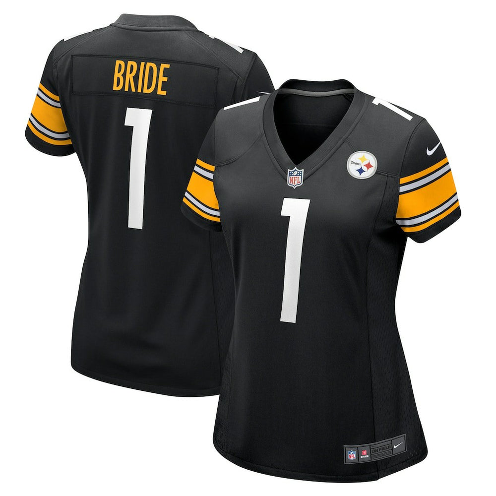 Number 1 Bride Women's Game Jersey - Pittsburgh Steelers