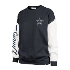 '47 Women's Double Header Rise Andie Pullover Sweatshirt - Dallas Cowboys