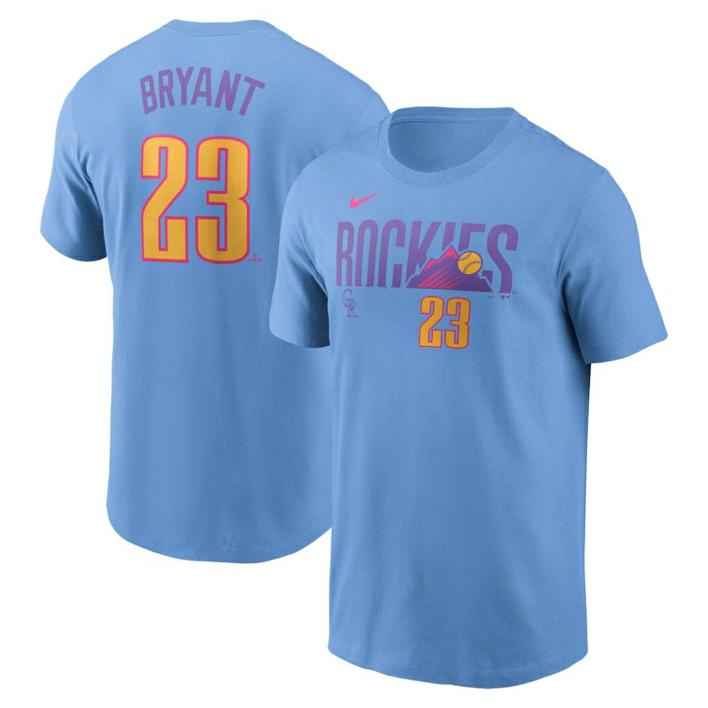 MLB Kris Bryant Colorado Rockies Nike 2025 City Connect Fuse Name & Number T-Shirt