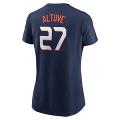 MLB Jose Altuve Houston Astros Nike Women's 2025 City Connect Fuse Name & Number T-Shirt