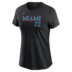 MLB Sandy Alcantara Miami Marlins Nike Women's 2025 City Connect Fuse Name & Number T-Shirt