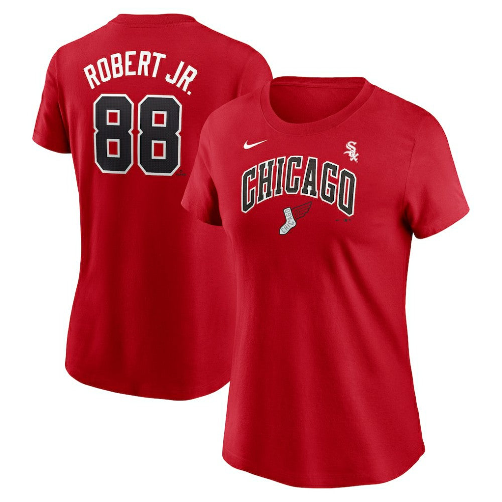 MLB Luis Robert Jr. Chicago White Sox Nike Women's 2025 City Connect Fuse Name & Number T-Shirt
