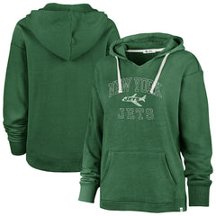 '47 Women's Plus Size Clarity Kennedy Pullover Hoodie - New York Jets