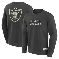Elements Future Ground Lettering Pullover Sweatshirt - Las Vegas Raiders