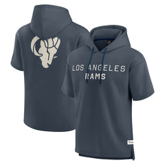 Elements Future Ground Lettering Short Sleeve Pullover Hoodie - Los Angeles Rams